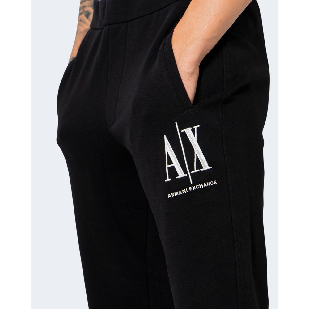 Чорні бавовняні джинси та штани Armani Exchange