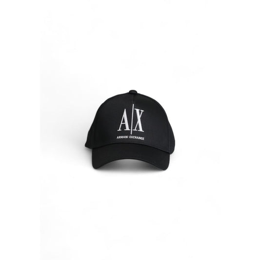 Чорні бавовняні капелюхи та кепки Armani Exchange