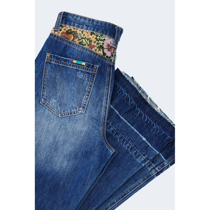 Сині бавовняні джинси та штани Desigual
