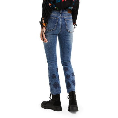 Сині бавовняні джинси та штани Desigual