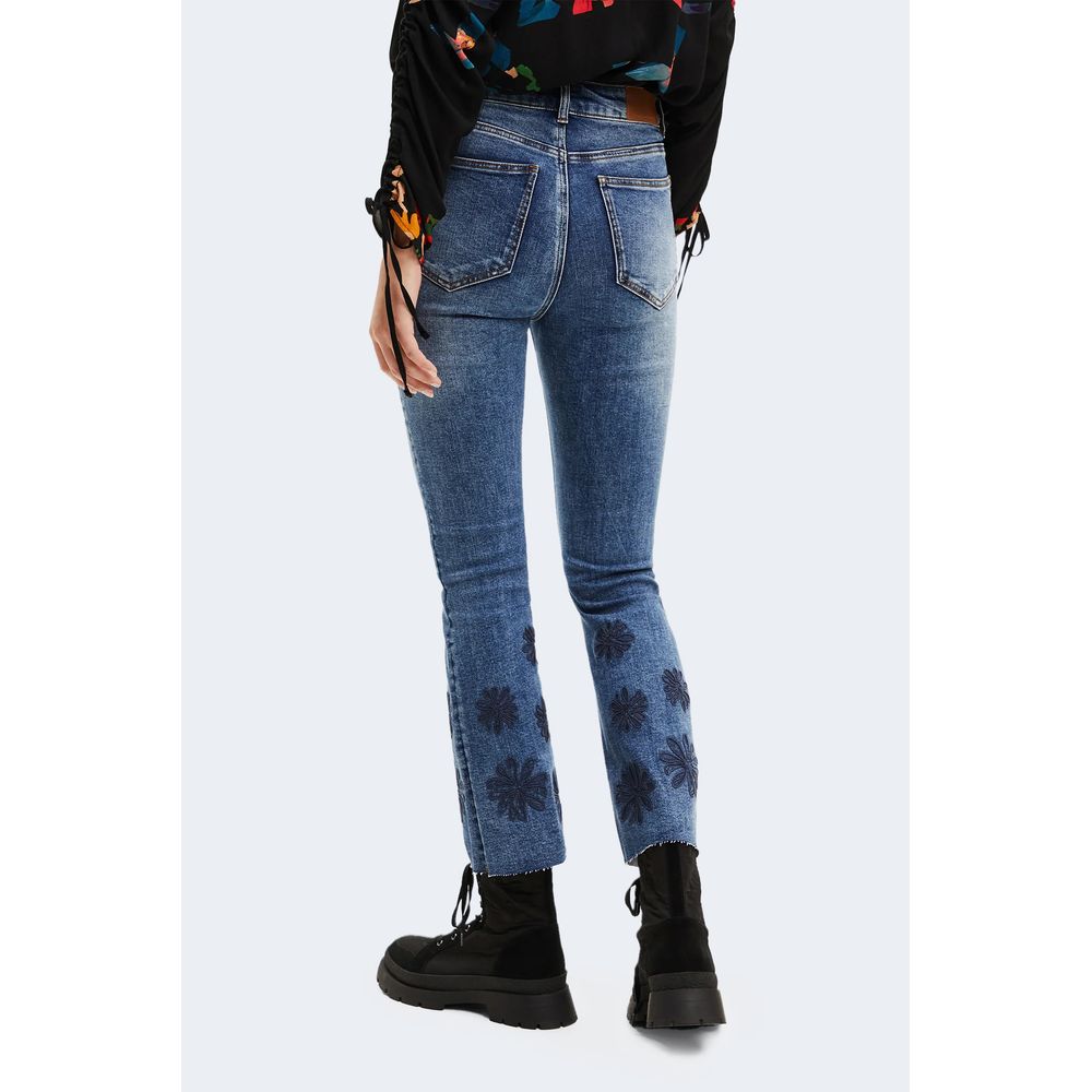 Сині бавовняні джинси та штани Desigual