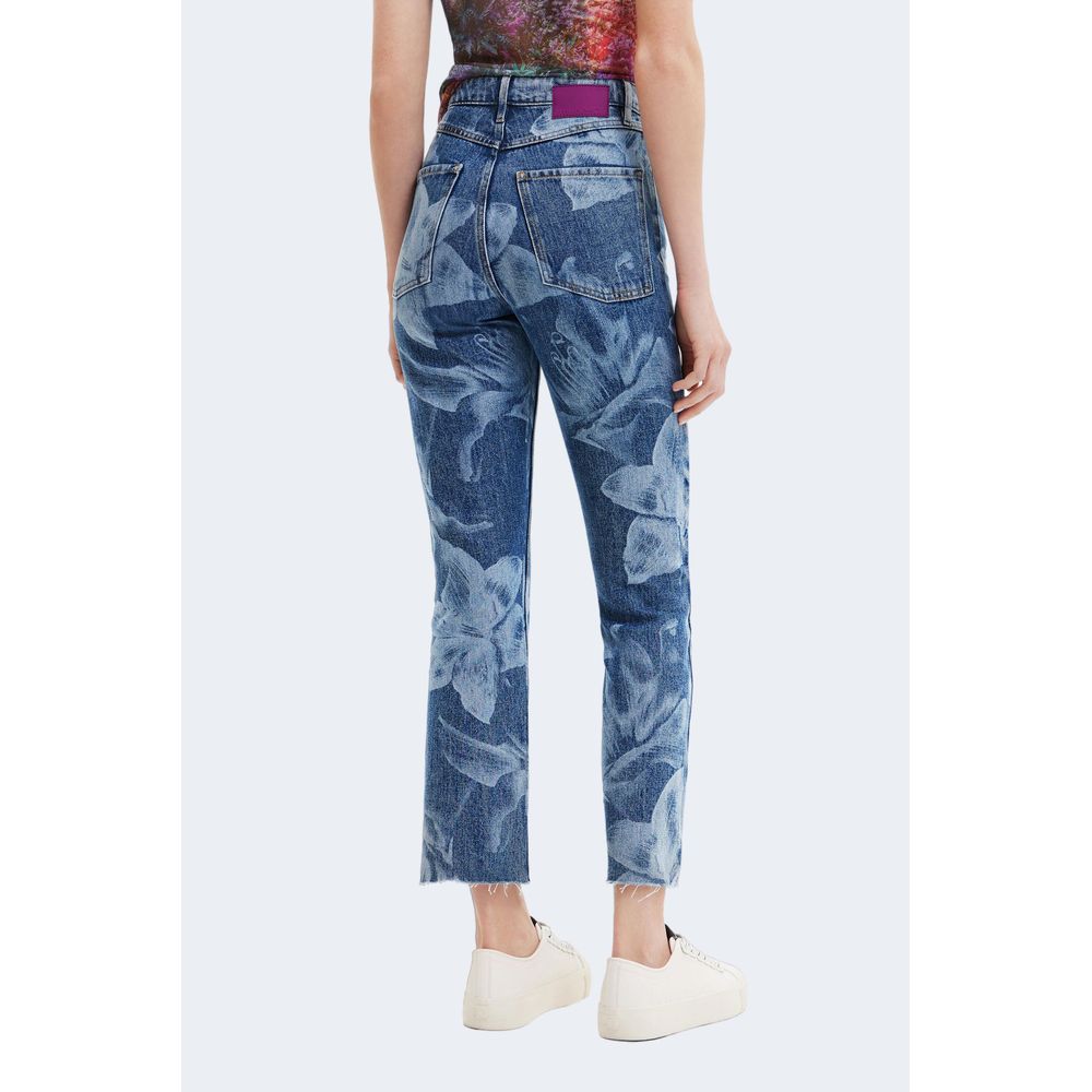 Сині бавовняні джинси та штани Desigual
