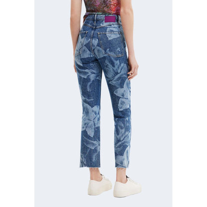 Сині бавовняні джинси та штани Desigual