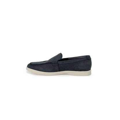 Сині шкіряні туфлі Clarks