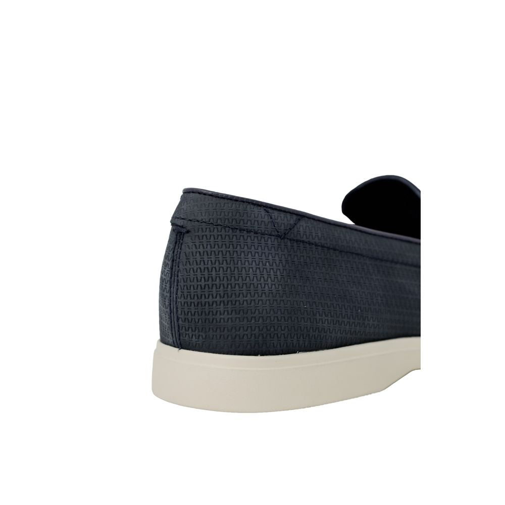 Сині шкіряні туфлі Clarks