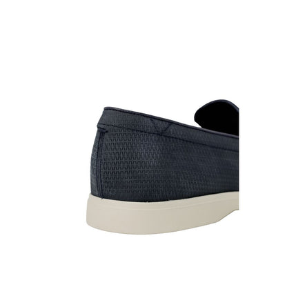 Сині шкіряні туфлі Clarks
