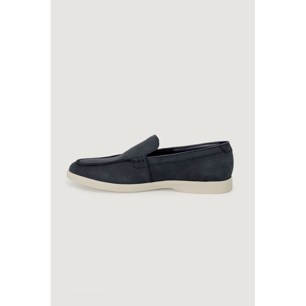 Сині шкіряні туфлі Clarks