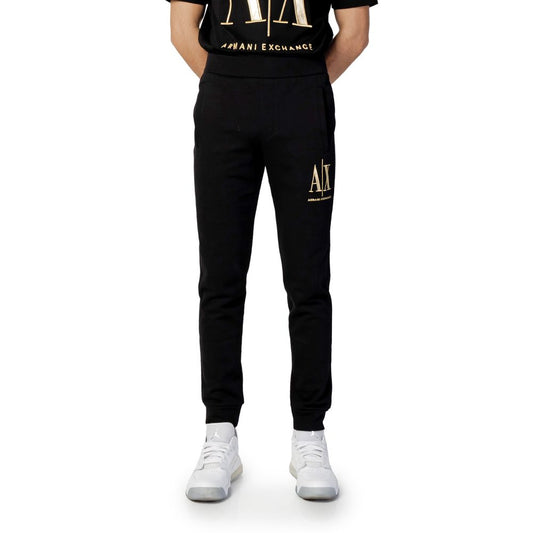Чорні бавовняні джинси та штани Armani Exchange
