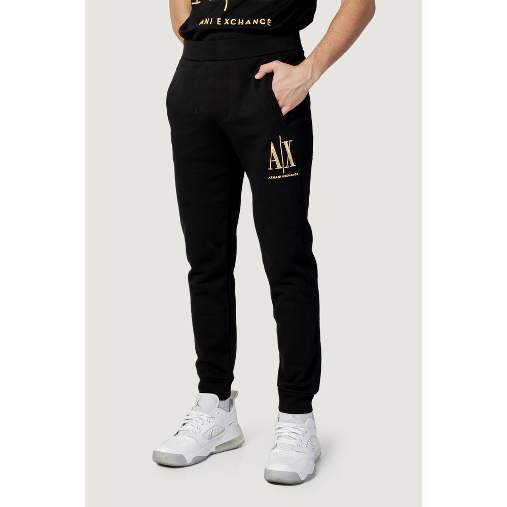 Чорні бавовняні джинси та штани Armani Exchange