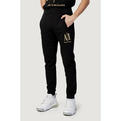 Чорні бавовняні джинси та штани Armani Exchange