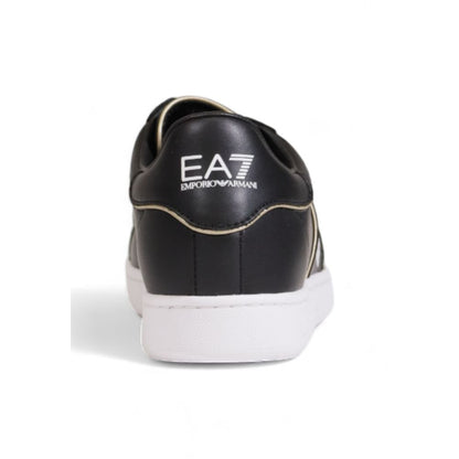 Двоколірні шкіряні кросівки EA7 Emporio Armani