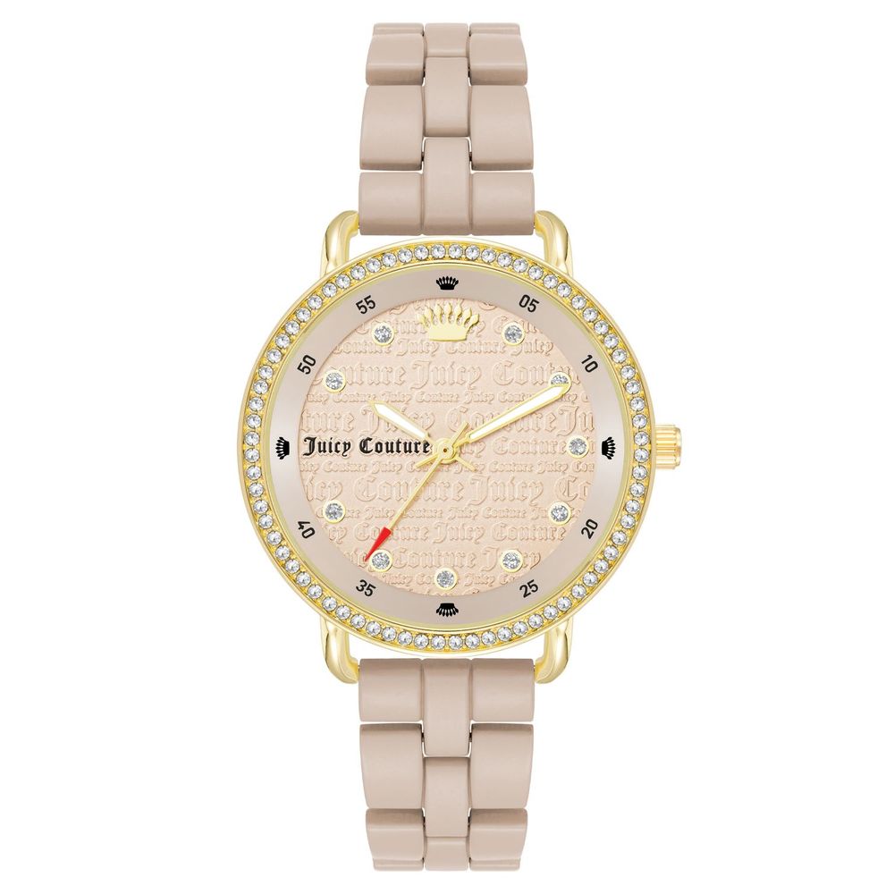 Бежевий металевий годинник Juicy Couture