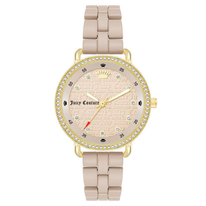 Бежевий металевий годинник Juicy Couture