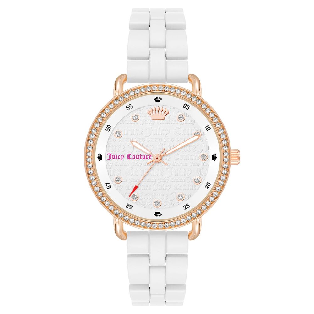 Білий металевий годинник Juicy Couture