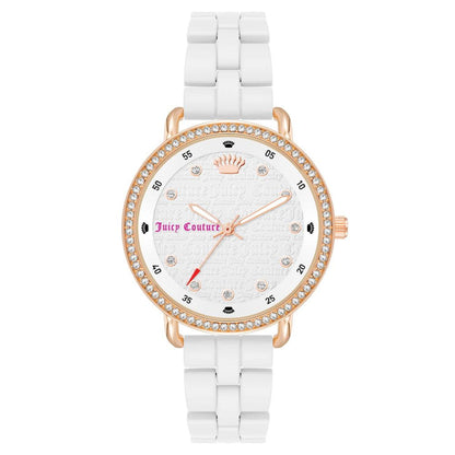 Білий металевий годинник Juicy Couture