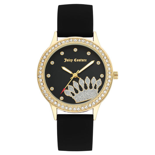 Чорний силіконовий годинник Juicy Couture