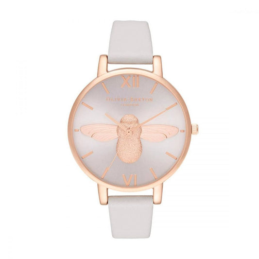 Годинник Olivia Burton бежевий із синтетичної шкіри
