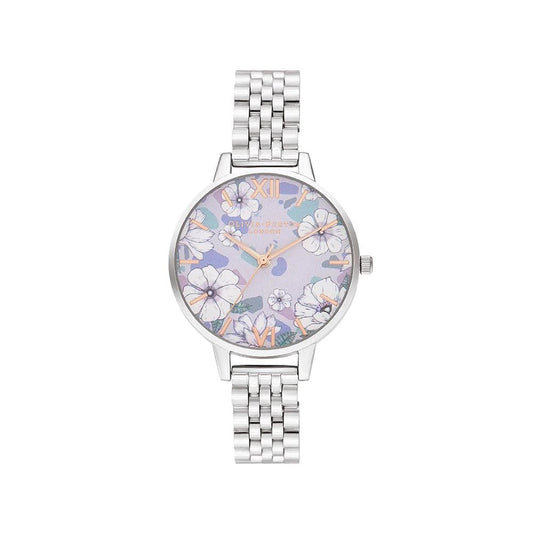 Срібний сталевий годинник Olivia Burton