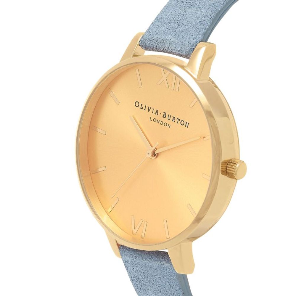 Годинник Olivia Burton Blue з синтетичної шкіри