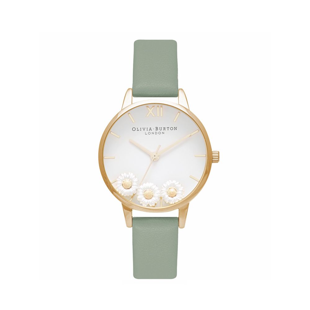 Годинник Olivia Burton Green із синтетичної шкіри