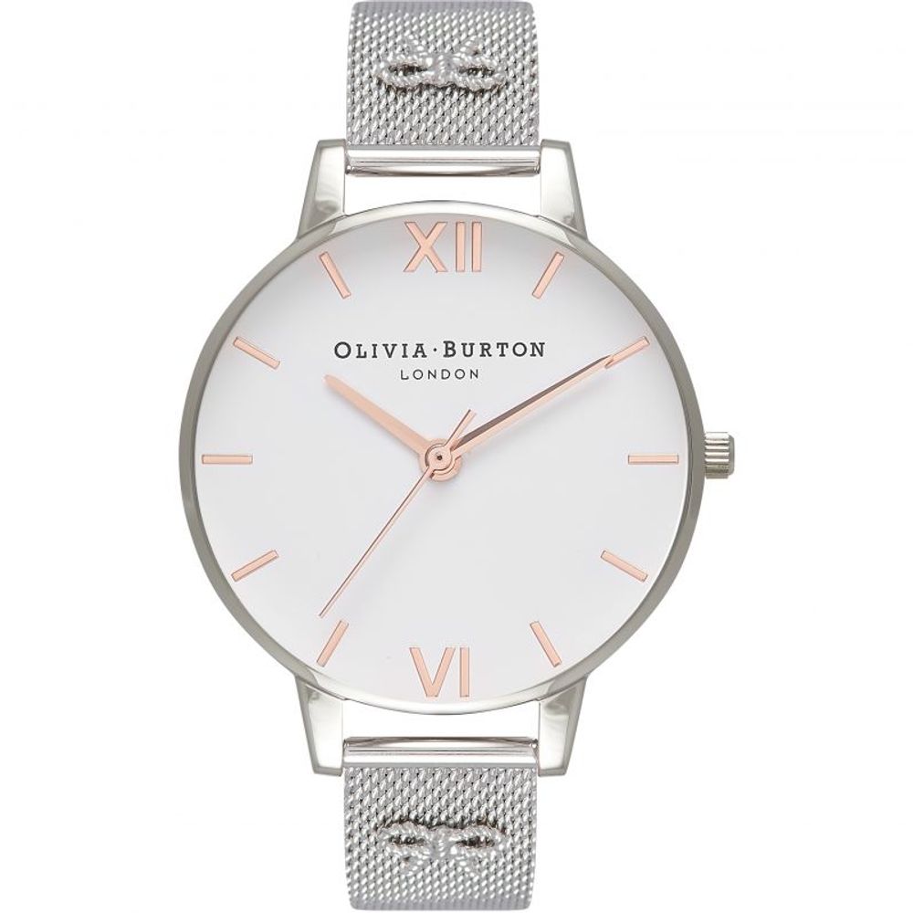 Срібний сталевий годинник Olivia Burton