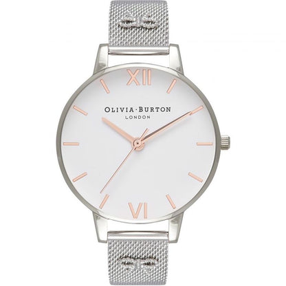 Срібний сталевий годинник Olivia Burton