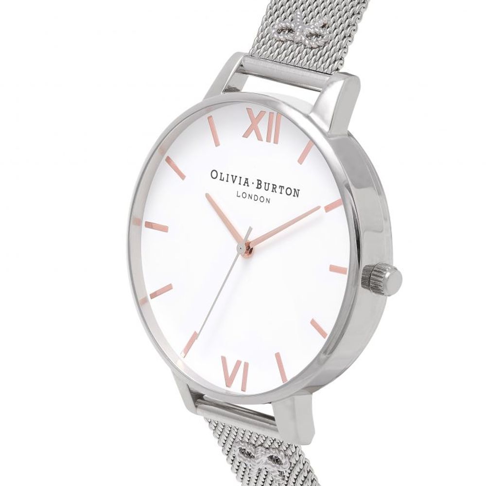 Срібний сталевий годинник Olivia Burton