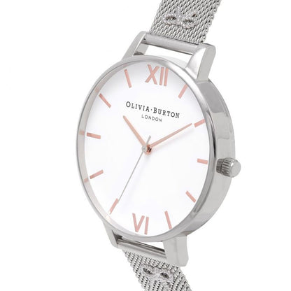 Срібний сталевий годинник Olivia Burton