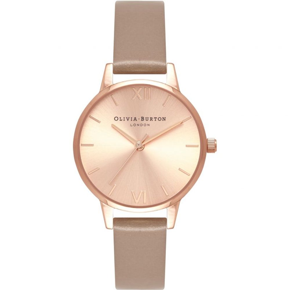 Коричневий годинник Olivia Burton із синтетичної шкіри