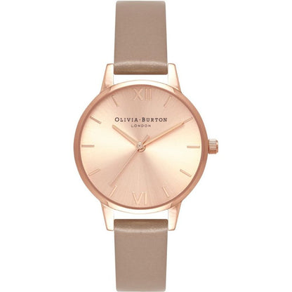 Коричневий годинник Olivia Burton із синтетичної шкіри