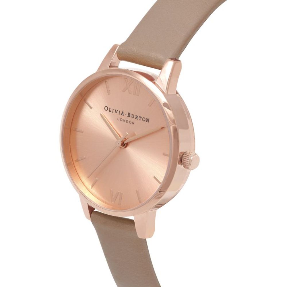 Коричневий годинник Olivia Burton із синтетичної шкіри