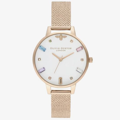 Багатоколірний сталевий годинник Olivia Burton