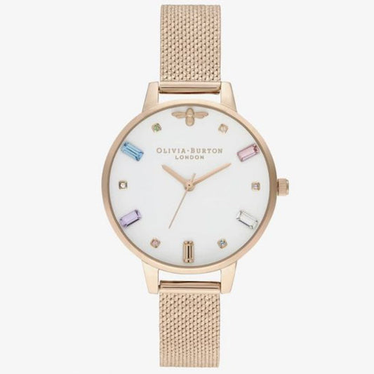 Багатоколірний сталевий годинник Olivia Burton