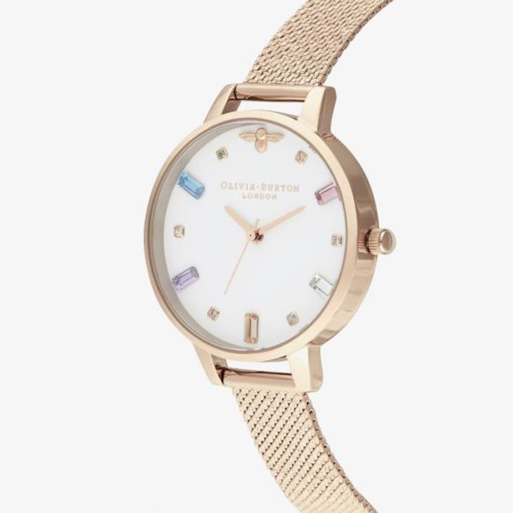 Багатоколірний сталевий годинник Olivia Burton