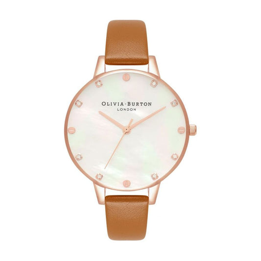 Коричневий годинник Olivia Burton із синтетичної шкіри