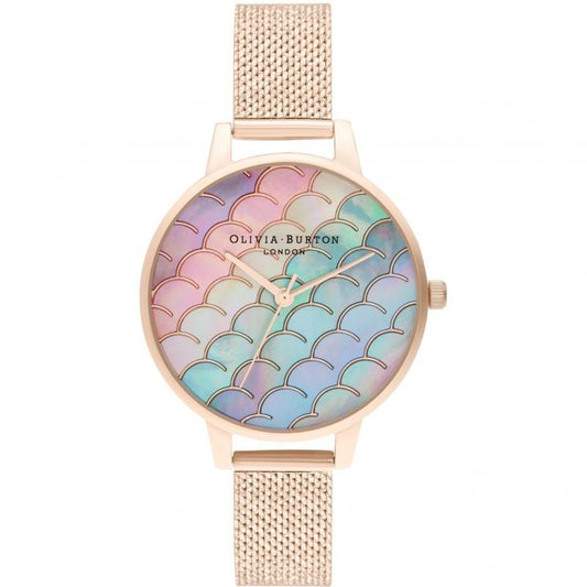 Багатоколірний сталевий годинник Olivia Burton