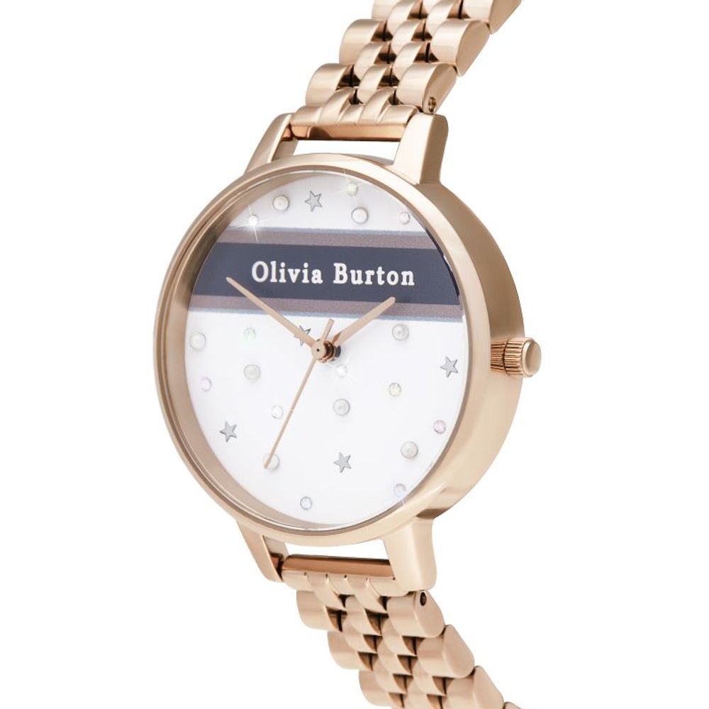 Багатоколірний сталевий годинник Olivia Burton