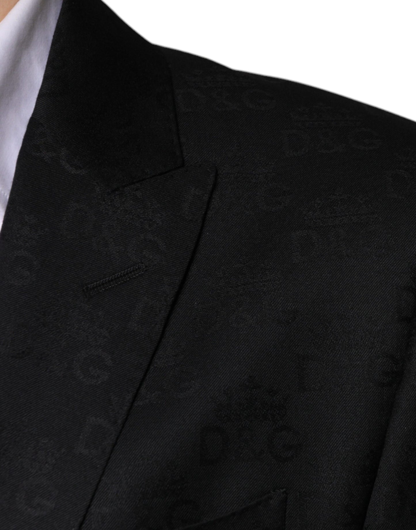 Однобортний офіційний блейзер Dolce &amp; Gabbana з чорної вовни