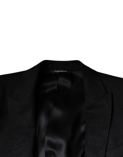 Однобортний офіційний блейзер Dolce &amp; Gabbana з чорної вовни