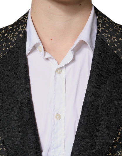 Жакардовий костюм Dolce &amp; Gabbana Black Stars SICILIA