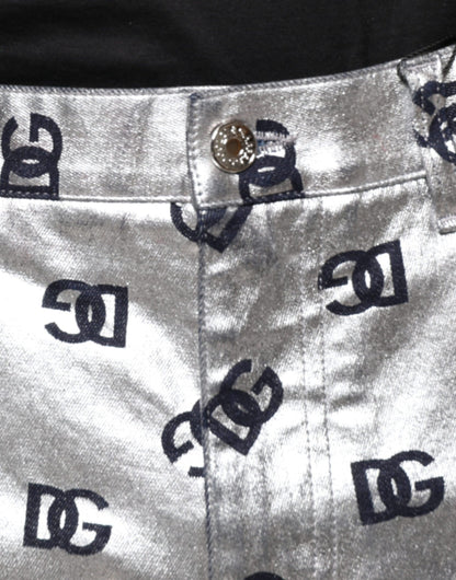 Джинси Dolce &amp; Gabbana Silver DG Monogram Skinny Men Denim