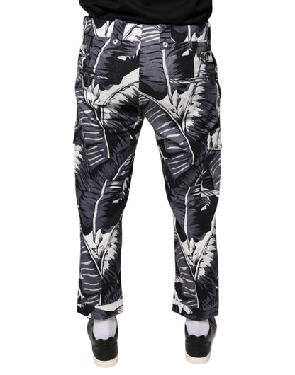 Бавовняні стрейч-капрі Dolce &amp; Gabbana Grey Banana Leaf