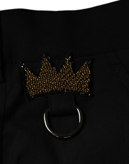 Бавовняні класичні штани Dolce &amp; Gabbana Black Crown