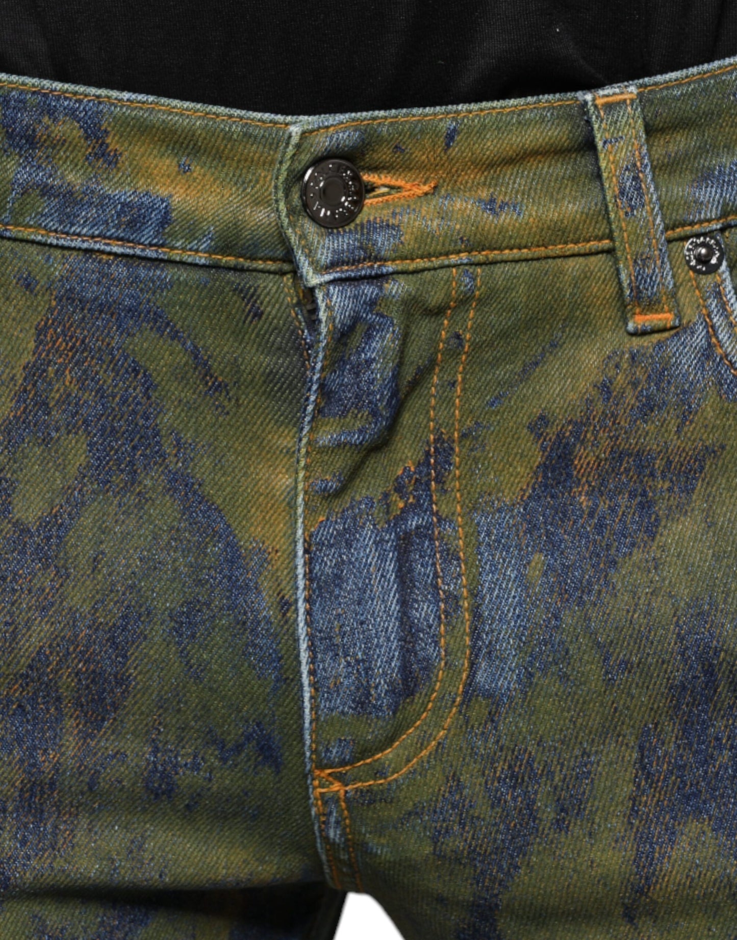 Чоловічі джинси Dolce &amp; Gabbana Blue Cotton Dye Slim Fit