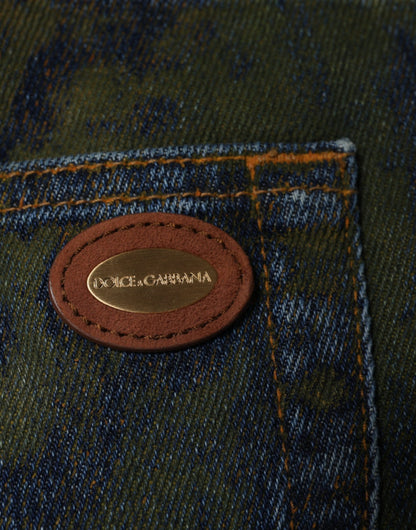 Чоловічі джинси Dolce &amp; Gabbana Blue Cotton Dye Slim Fit
