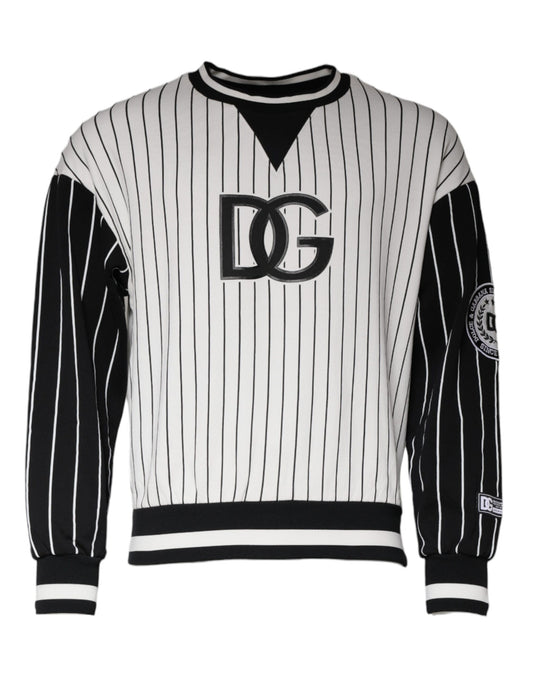 Світшот Dolce &amp; Gabbana Black White Stripes Logo