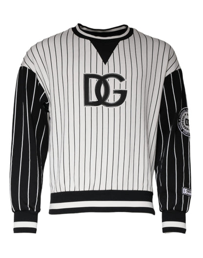 Світшот Dolce &amp; Gabbana Black White Stripes Logo