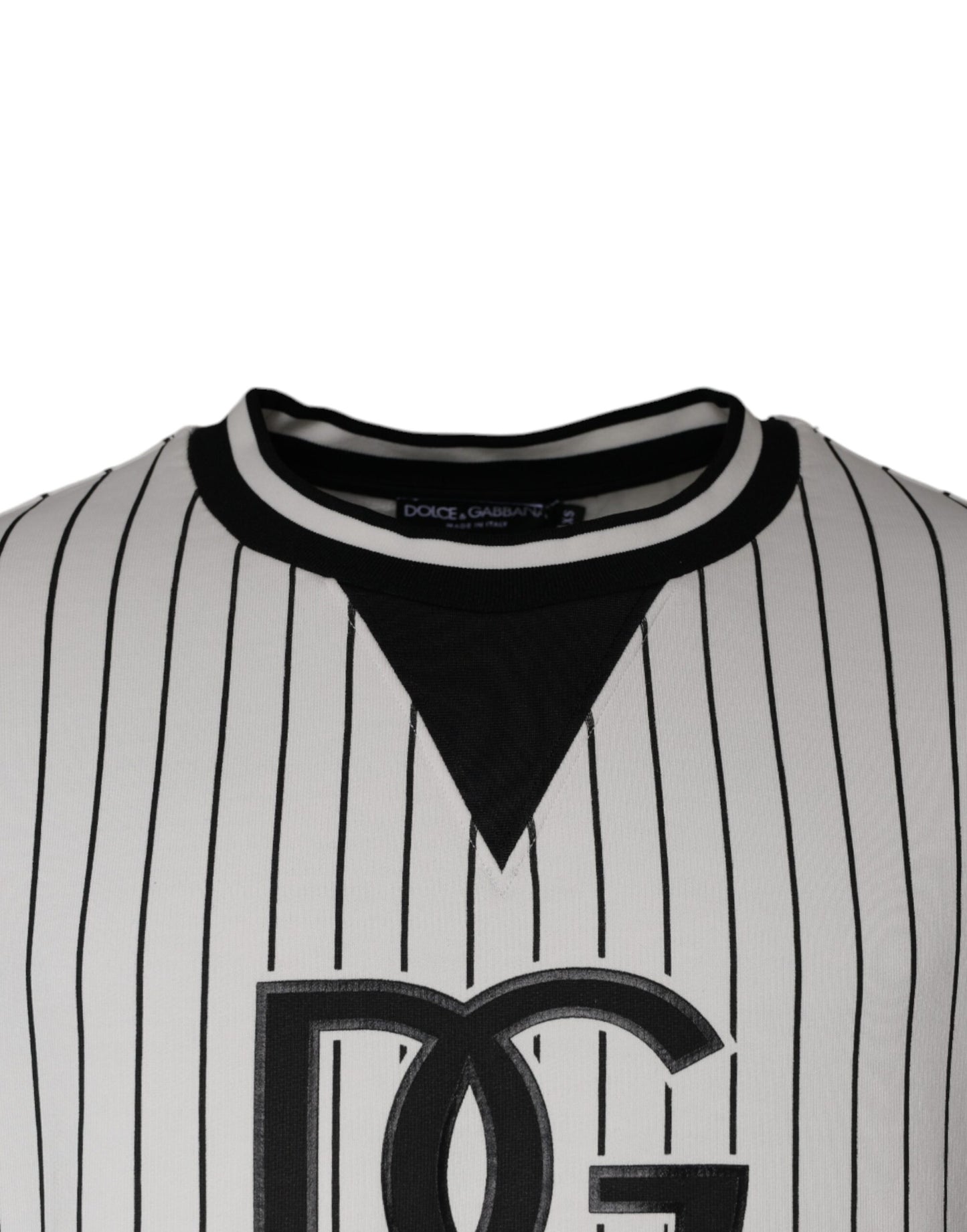 Світшот Dolce &amp; Gabbana Black White Stripes Logo