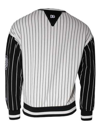 Світшот Dolce &amp; Gabbana Black White Stripes Logo