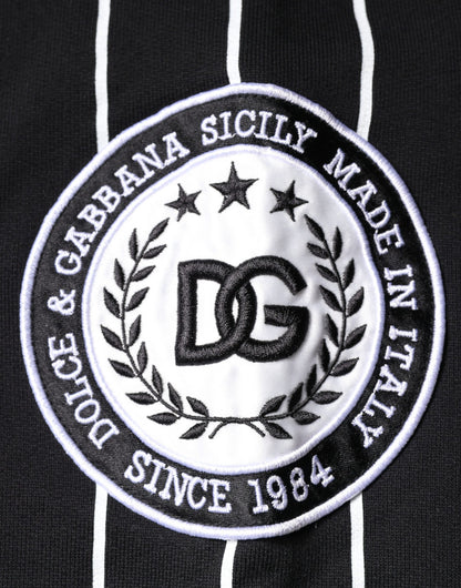 Світшот Dolce &amp; Gabbana Black White Stripes Logo